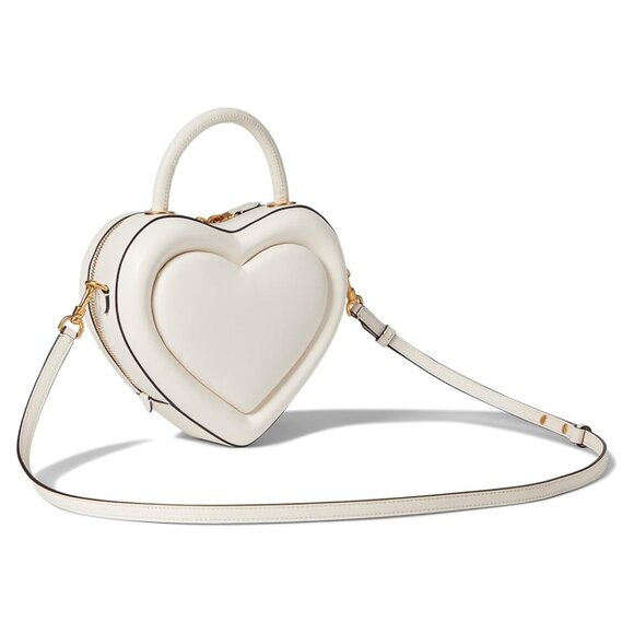 kate spade Pitter Patter Leather 3-D Heart Crossbody - Cream - Picture 2 of 5